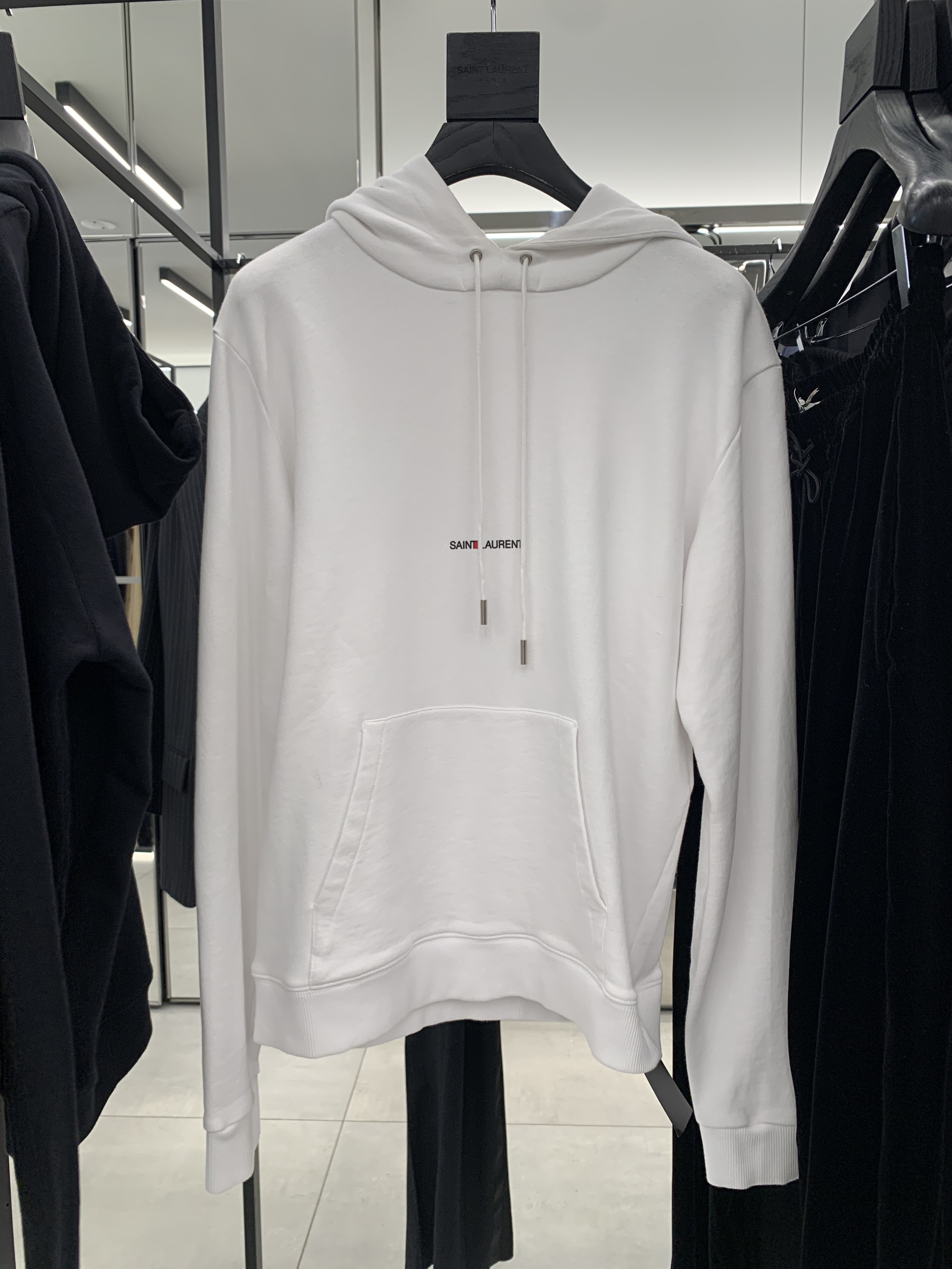 YSL プリントロゴフリースフーディー セール！