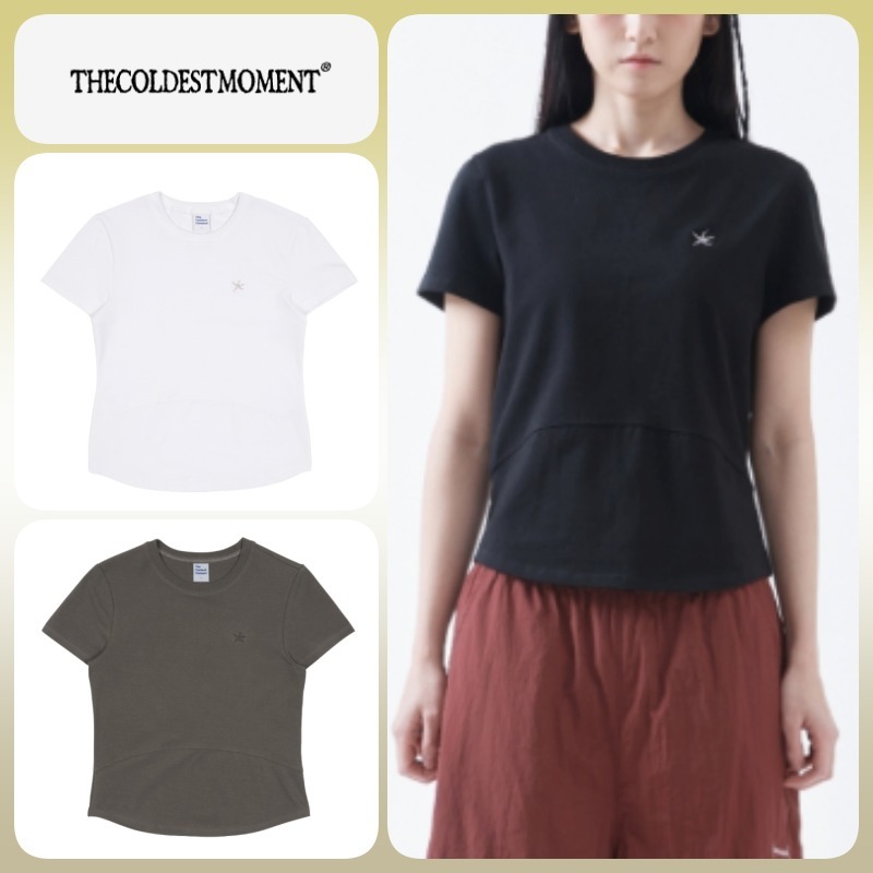◆25SS THE COLDEST MOMENT (w) TCM mini logo curved T/3色◆