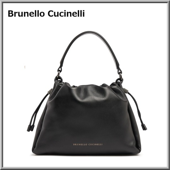 Brunello Cucinelli ソフトレザー Mellow バケットバッグ（S）