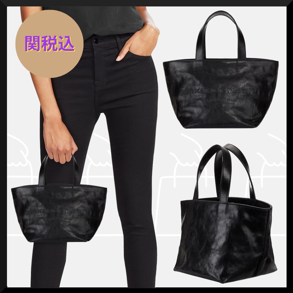 【Alexander Wang】ミニクラックルパテントレザーハンドルバッグ