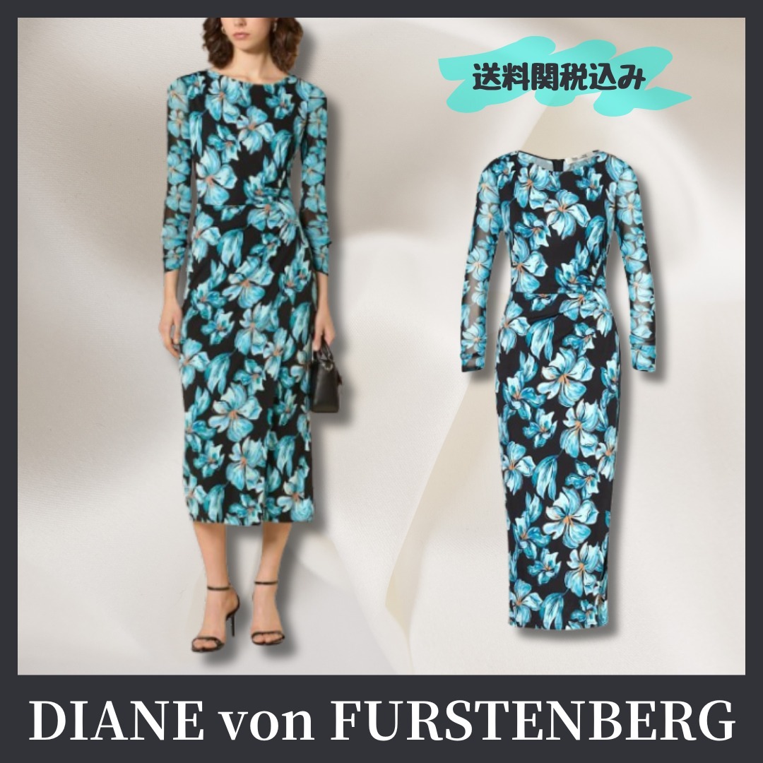 送料関税込【DIANE von FURSTENBERG】 ジャージードレス LINEA