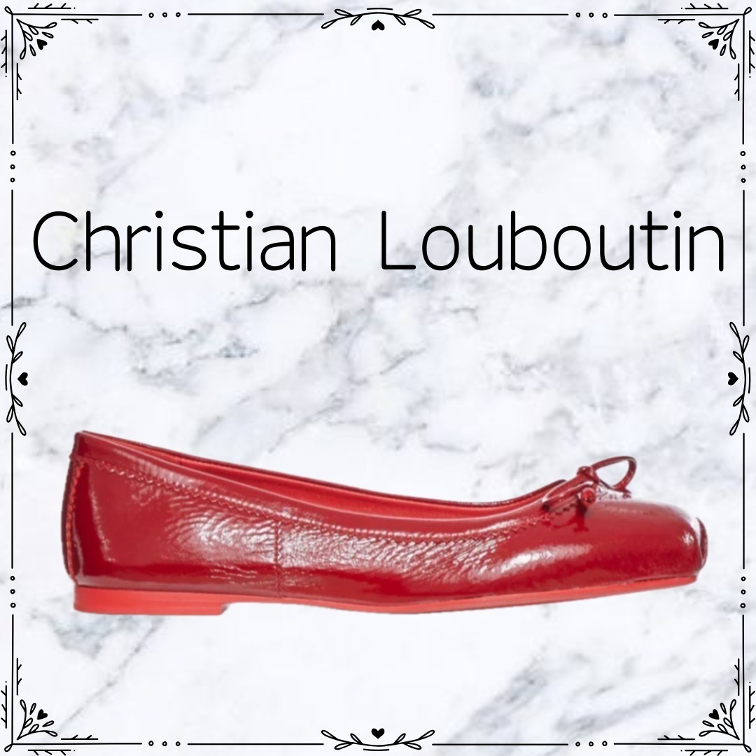 ★CHRISTIAN LOUBOUTIN★ ママドラグ フラット パンプス 1250355