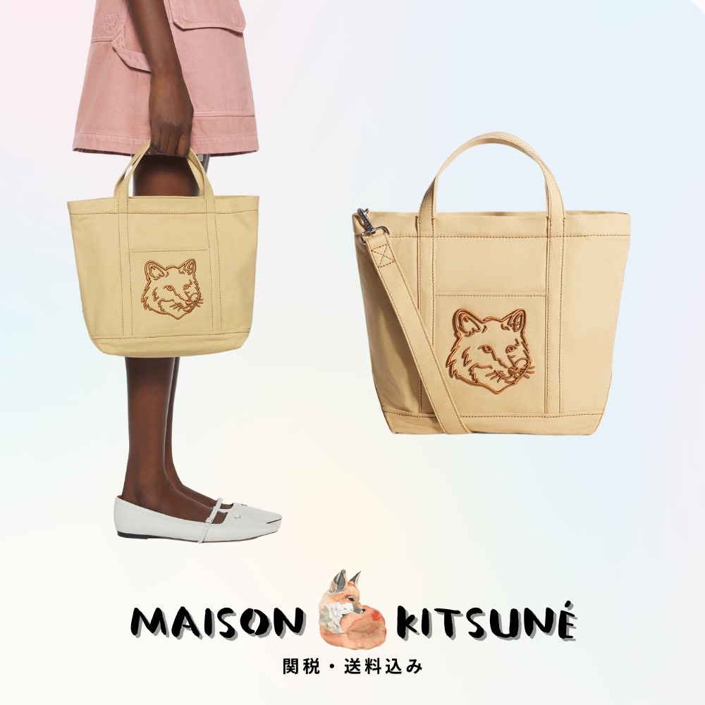 Maison Kitsune フォックスヘッド スモール トート