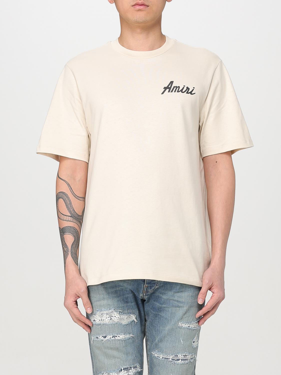 Tシャツ・カットソー AMIRI Men T-shirt Beige AMJYTE1146 ALABASTER