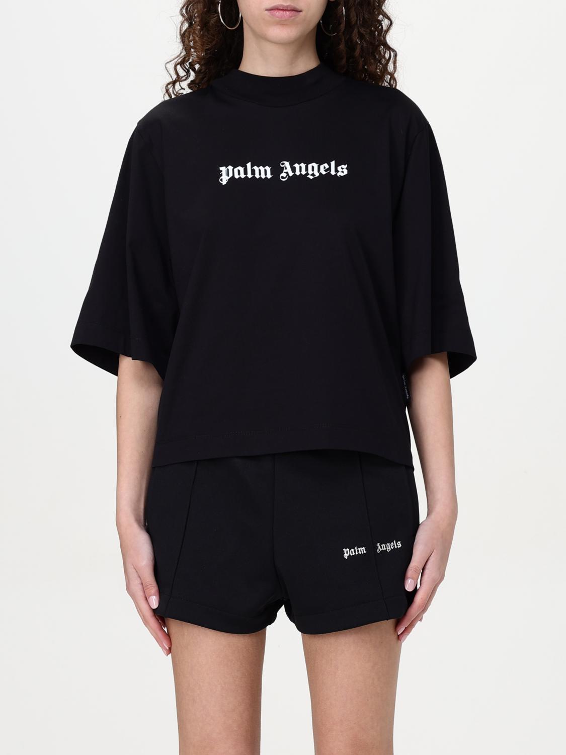Tシャツ・カットソー PALM ANGELS Woman T-Shirt Black PWAA020C99JER016 1001