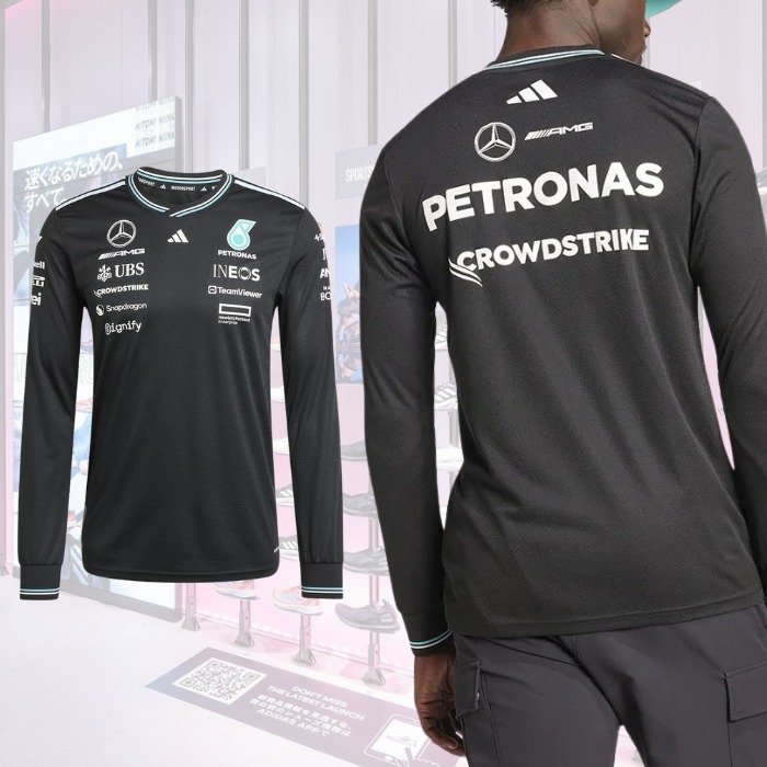 完売必須【adidas】adidas Mercedes AMG Petronas 長袖Tシャツ