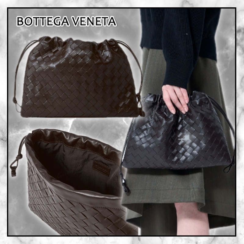 ◆BOTTEGA VENETA 最新作◆Intrecciato ダストバッグ/Brown◆