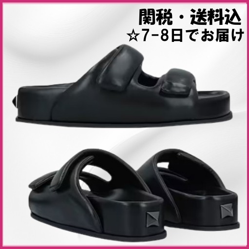 VALENTINO■ヴァレンティノ スタッズ レザー サンダル