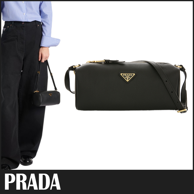 送料関税込 PRADA トライアングル ロゴ ポーチ ショルダーバッグ