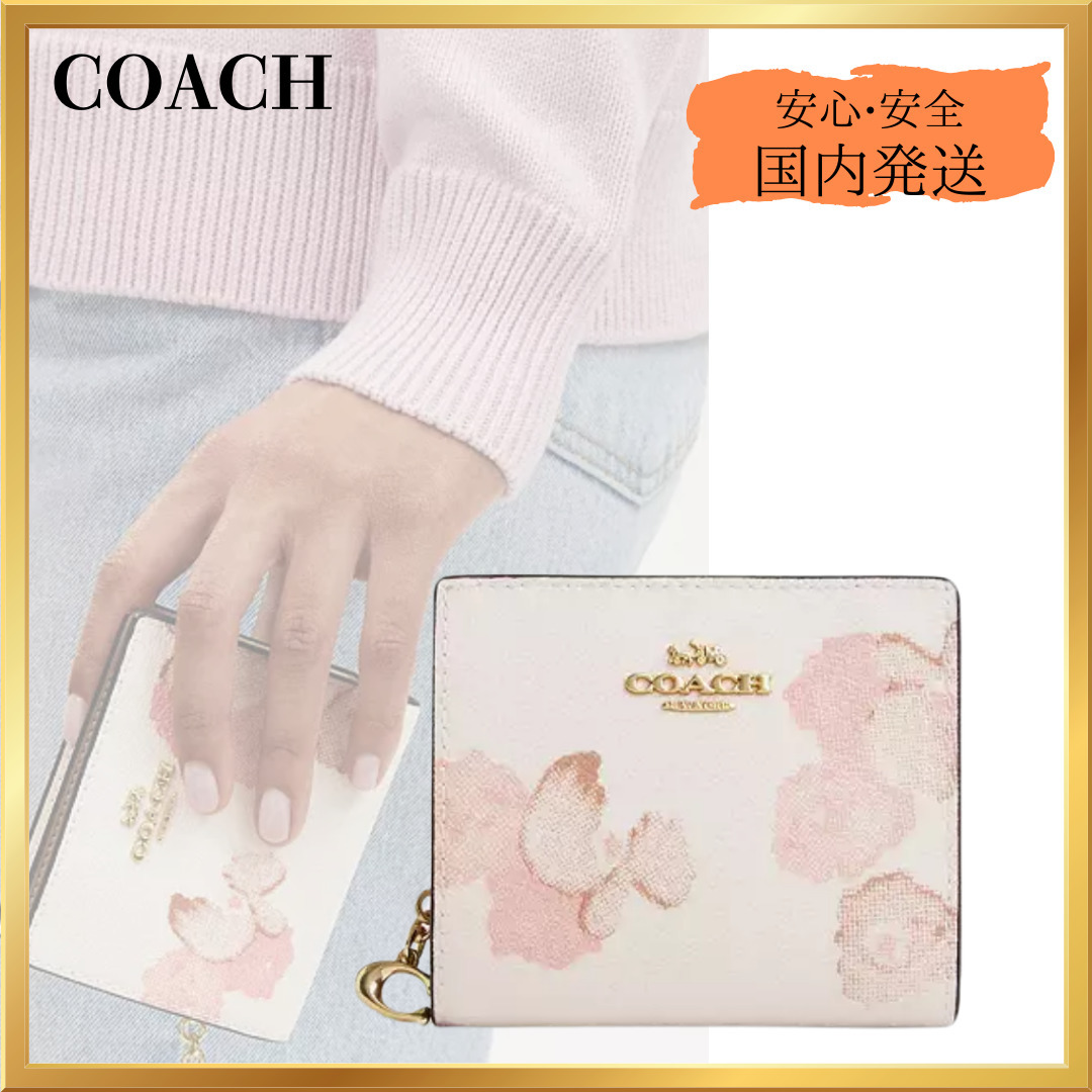 Coach 【日本限定】 スナップウォレット フローラル プリント