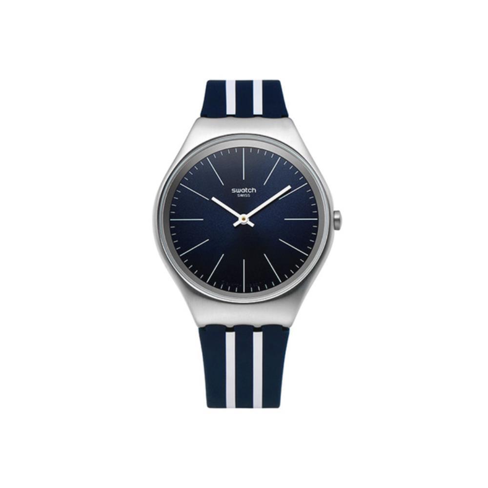 アナログ腕時計 SWATCH SKIN IRONY SKINBLUEIRON Men's Urethane Watch SYXS106