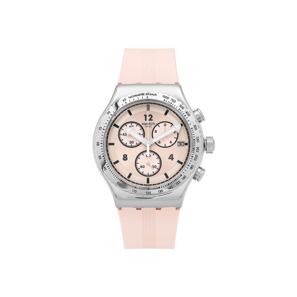 アナログ腕時計 SWATCH Swatch YVS532 ESSENTIALS POPPINGLY PINK Men's Urethan