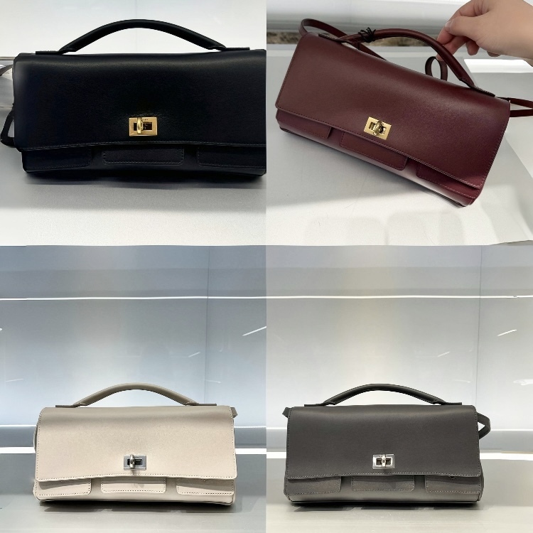 【 BALENCIAGA 】Bel Air スモール クラッチ ストラップ付き