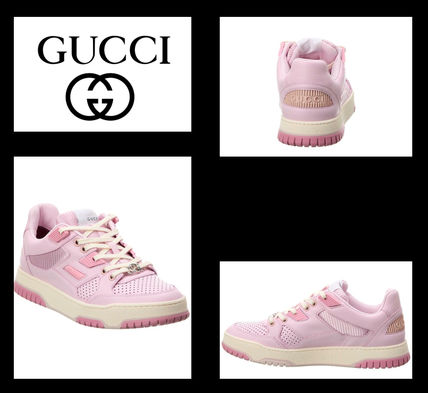 現地価格セール ピンク系 GUCCI(グッチ) スニーカー(レディース