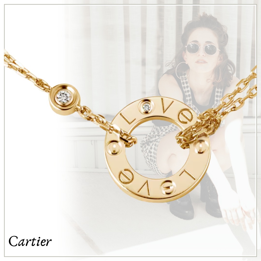 エターナルな魅力【Cartier】Love necklace 2 diamonds