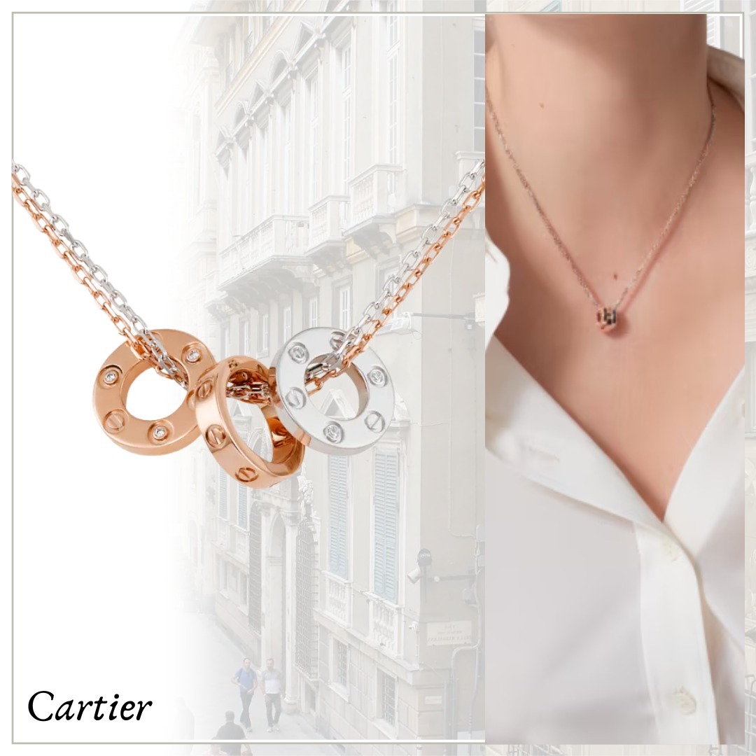 エターナルな魅力【Cartier】Love necklace 6 diamonds