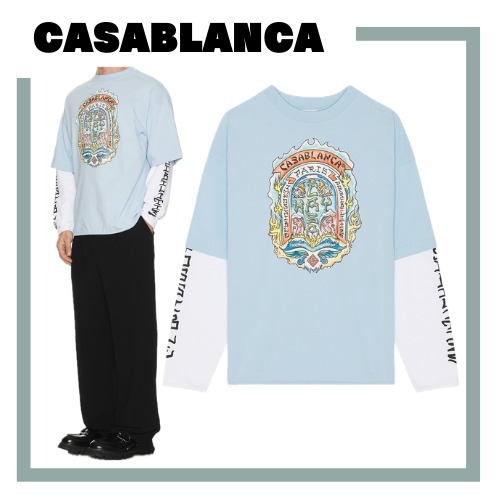 [CASABLANCA]DOUBLE LAYER ロングスリーブTシャツ