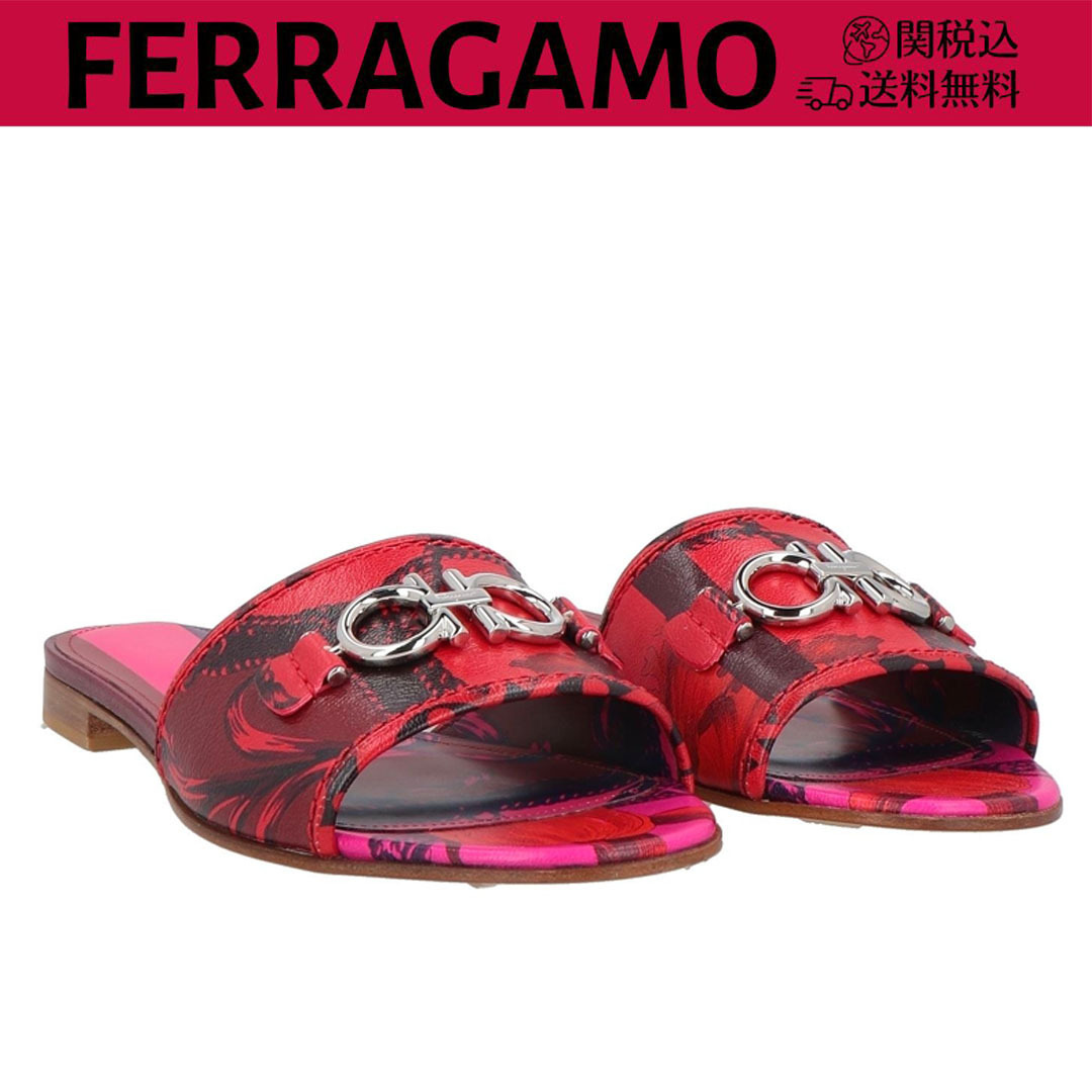 【FERRAGAMO】関税込送料無料 サンダル ブランドロゴ