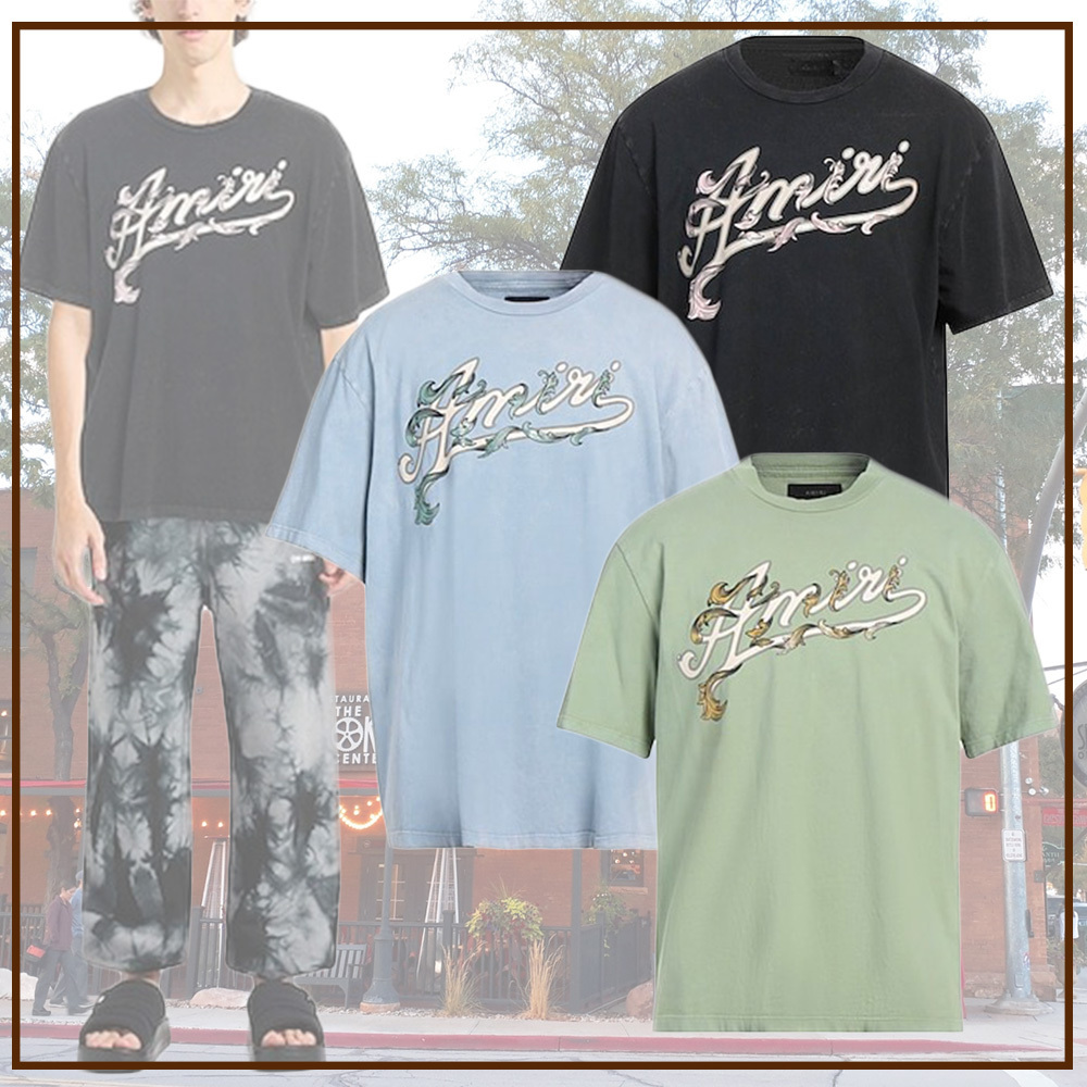 【シンプル×スタイリッシュ】AMIRI ロゴ Tシャツ コットン 3色