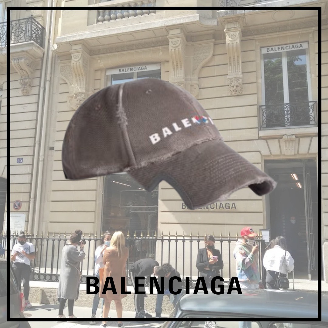 【BALENCIAGA】International キャップ★ダークグレー