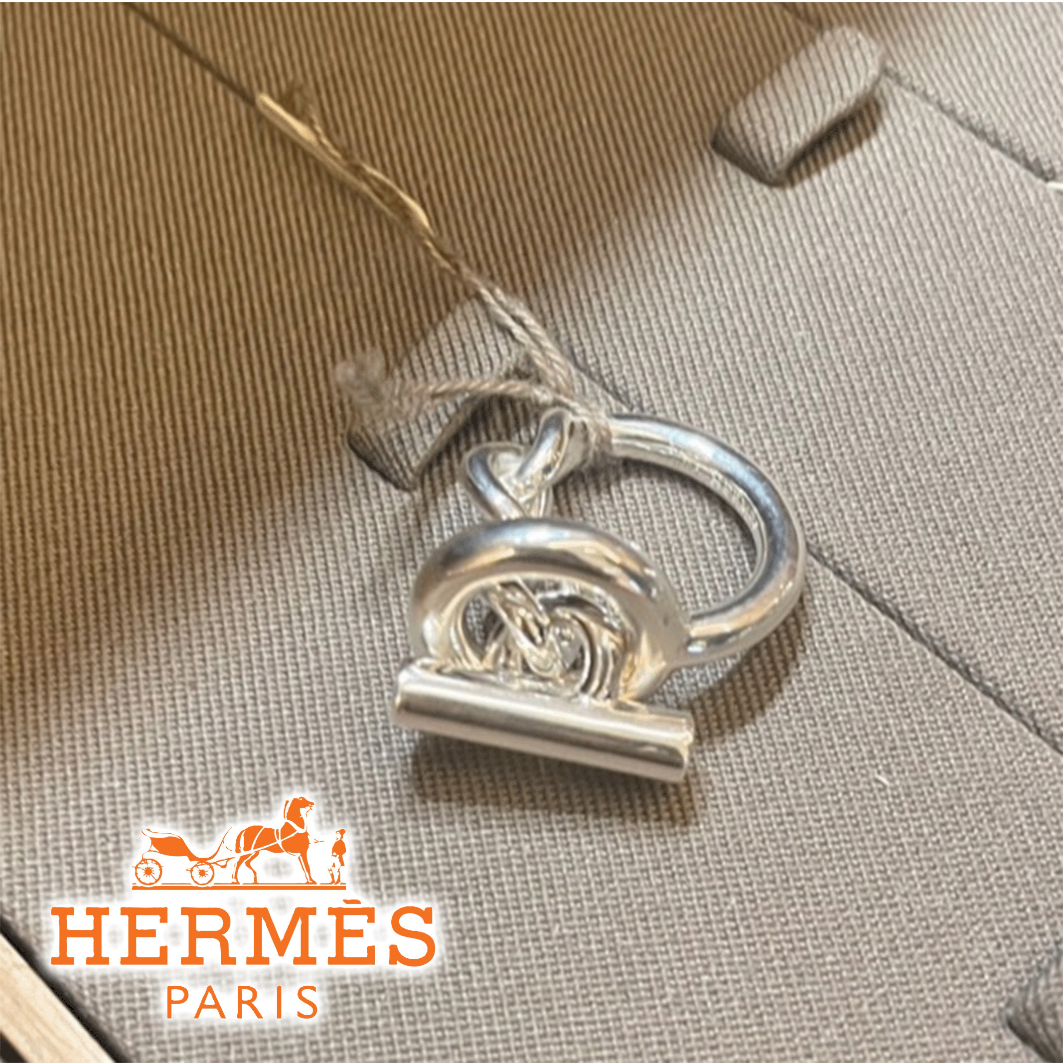 大胆で優美な曲線美が魅力的★【HERMES】Croisette リング GM