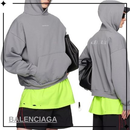 【BALENCIAGA】グレーReflective Moll Arch ミディアム フーディ バレンシアガ】 Reflective Moll Arch ミディアム フーディ