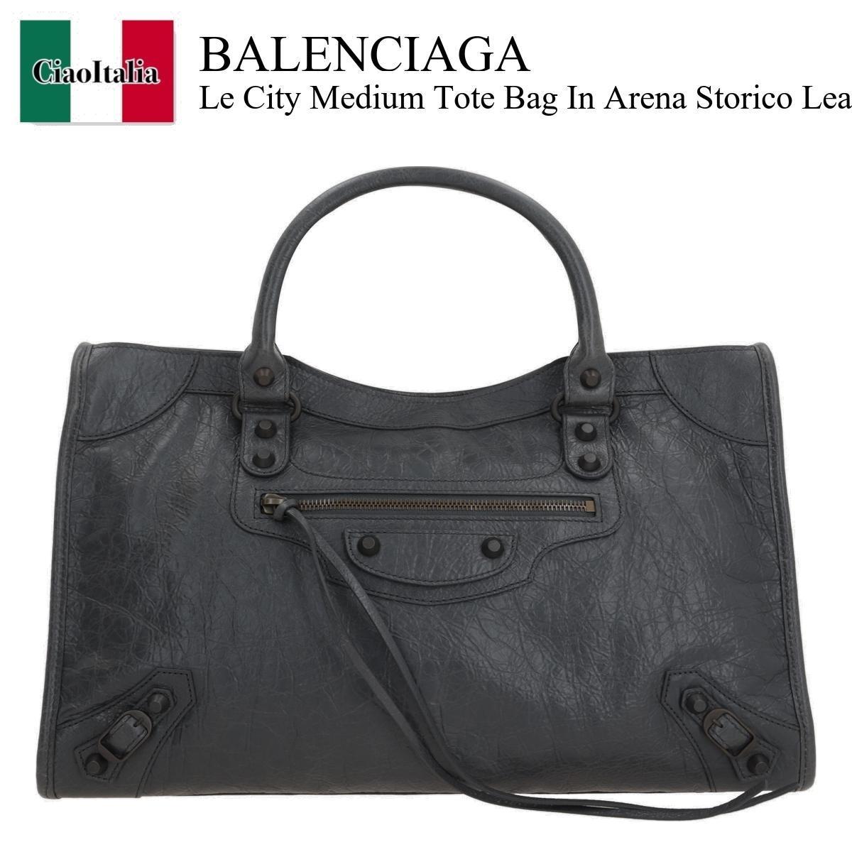 トートバッグ Balenciaga Le City Medium Tote Bag In Arena Storico Leather