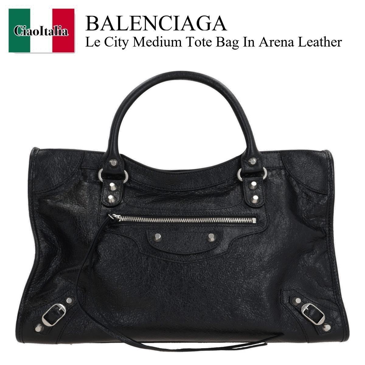 トートバッグ Balenciaga Le City Medium Tote Bag In Arena Leather