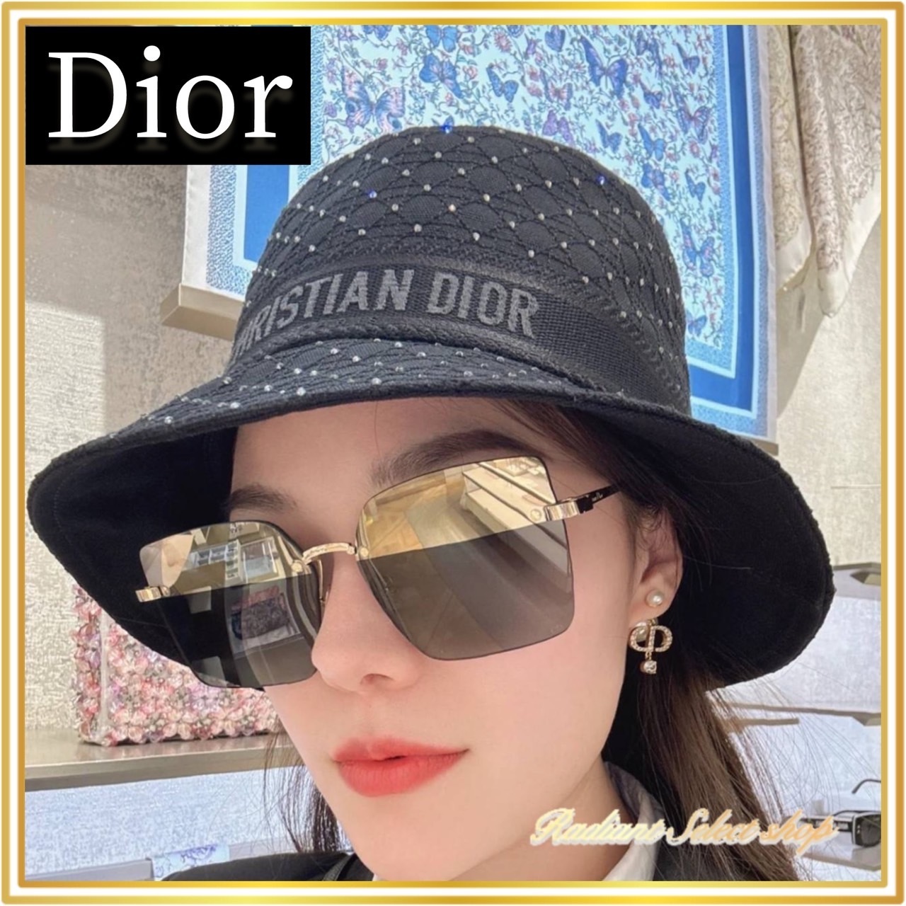 【目を惹く★デザイン】Dior D-Bobby ボブハット