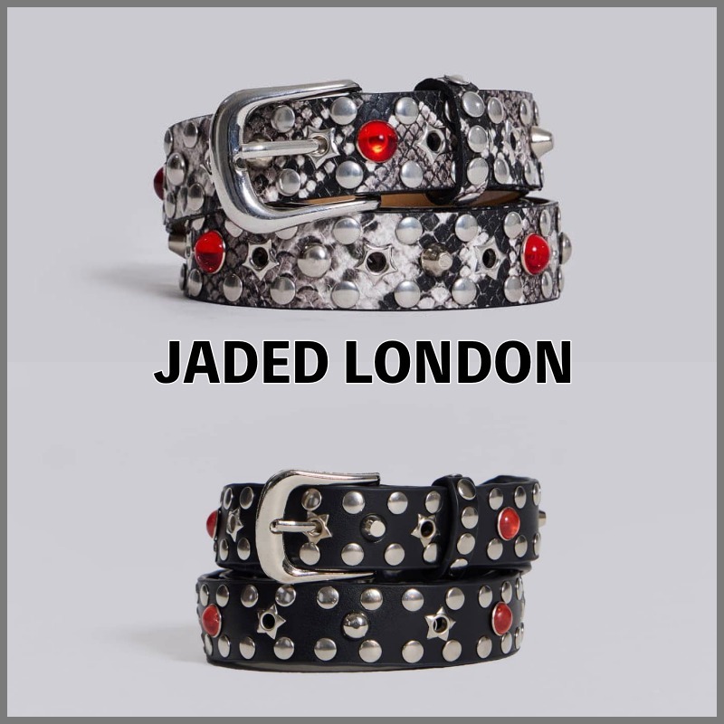 【JADED LONDON】スタッズ レザー ベルト / 送料関税込