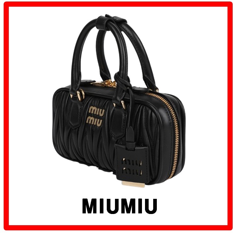 ☆人気☆【MIU MIU】☆アルカディ マテラッセレザー ミニバッグ