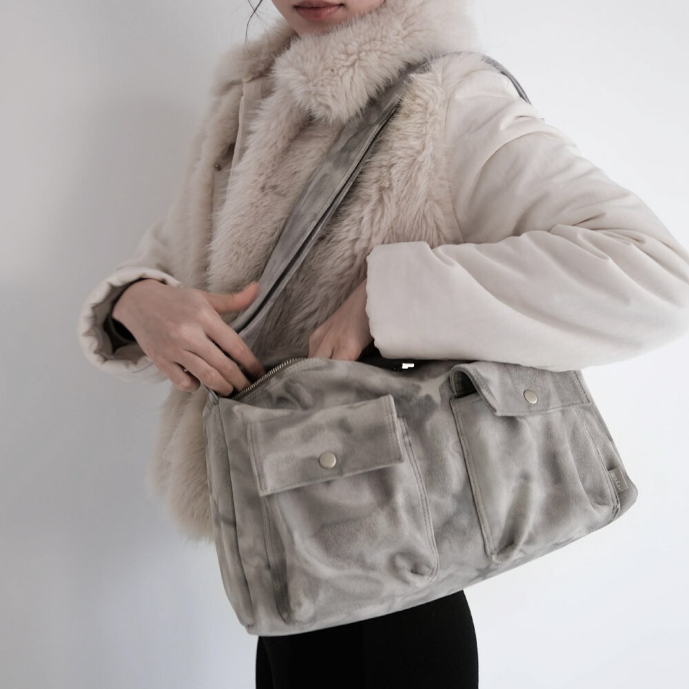 ショルダーバッグ・ポシェット RYSM Starry suede bag - Khaki gray