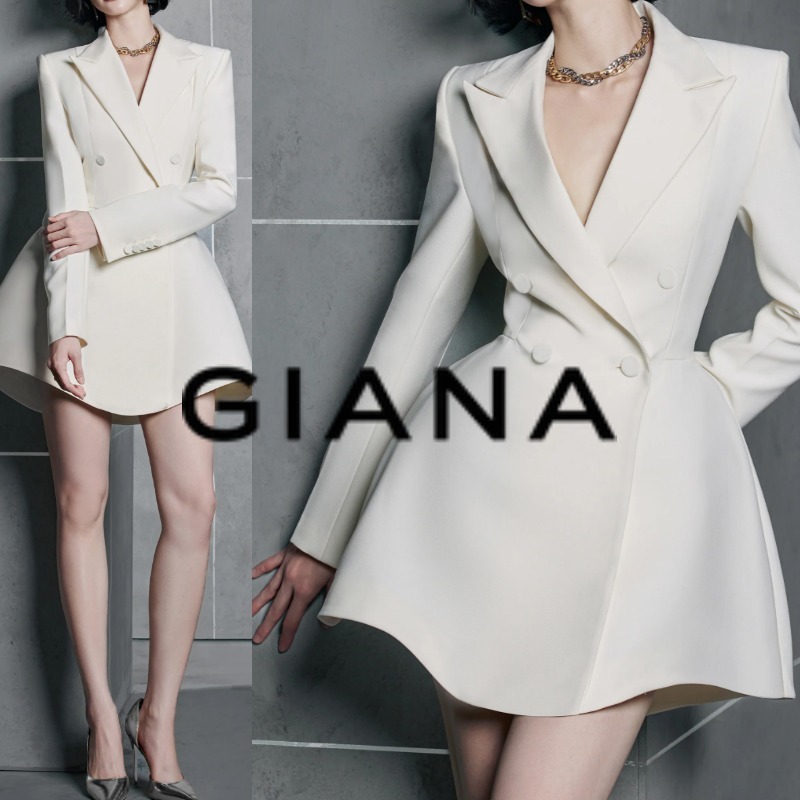 ☆お呼ばれドレス☆ 【GIANA】BOSELLI ブレザードレス 白