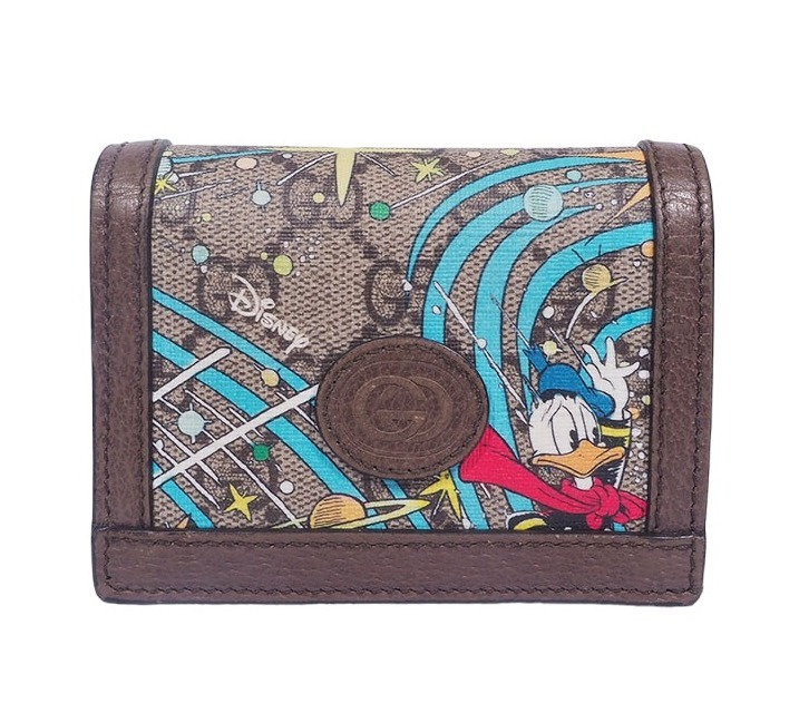 《GUCCI》ドナルドダック カード 折りたたみ財布 中古