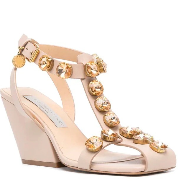 関税送料込Stella McCartney Crystal Embellished Wedges