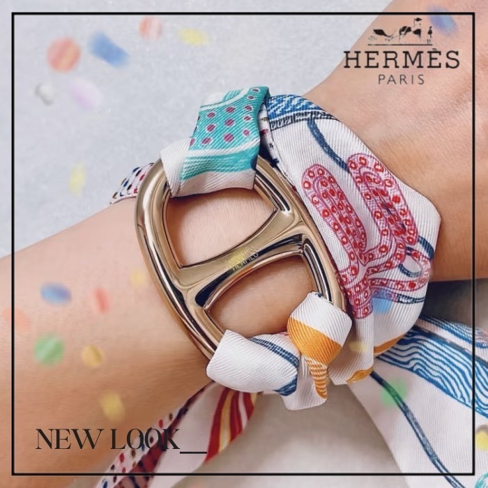 ≪自由自在♪≫ HERMES シェーヌダンクル スカーフ 90 リング