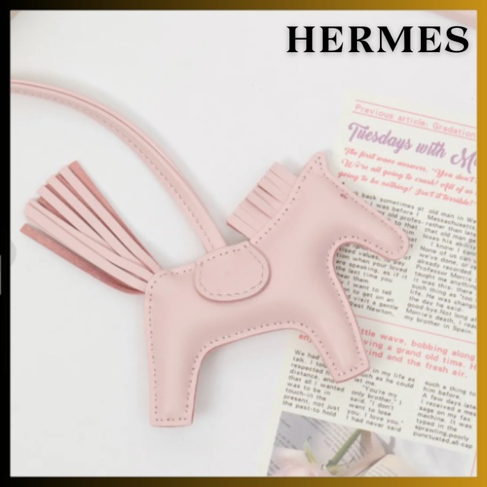 【希少 /Rose Darling】HERMES バッグチャーム ロデオ PM
