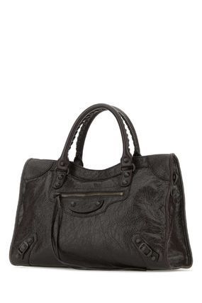 ハンドバッグ Balenciaga Dark Brown Leather Medium Le City