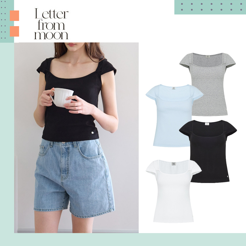 LETTER FROM MOON ♥ Linsden Square Neck T-Shirt