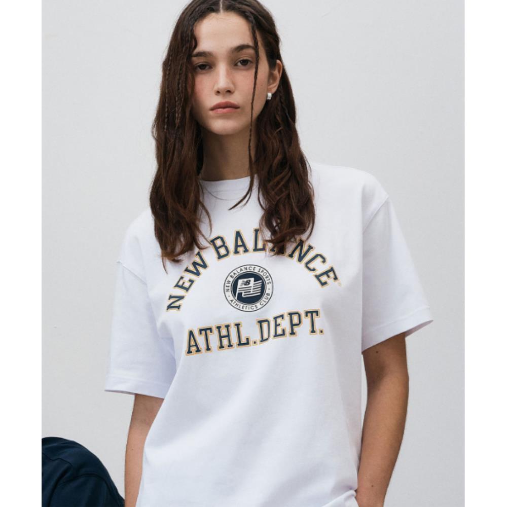 ★New Balance★ NBNEF21593 UNI COLLEGE CLUB SHORT SLEEVE T-S