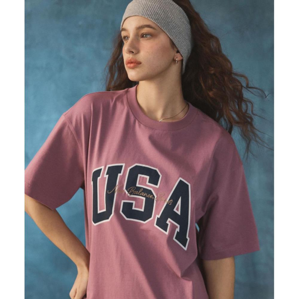 ★New Balance★ NBNEF2A053 Unisex USA Classic Short Sleeve T
