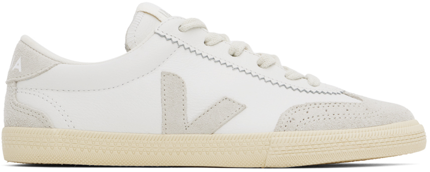 【関税込み】VEJA ホワイト＆グレー Volley レザースニーカー