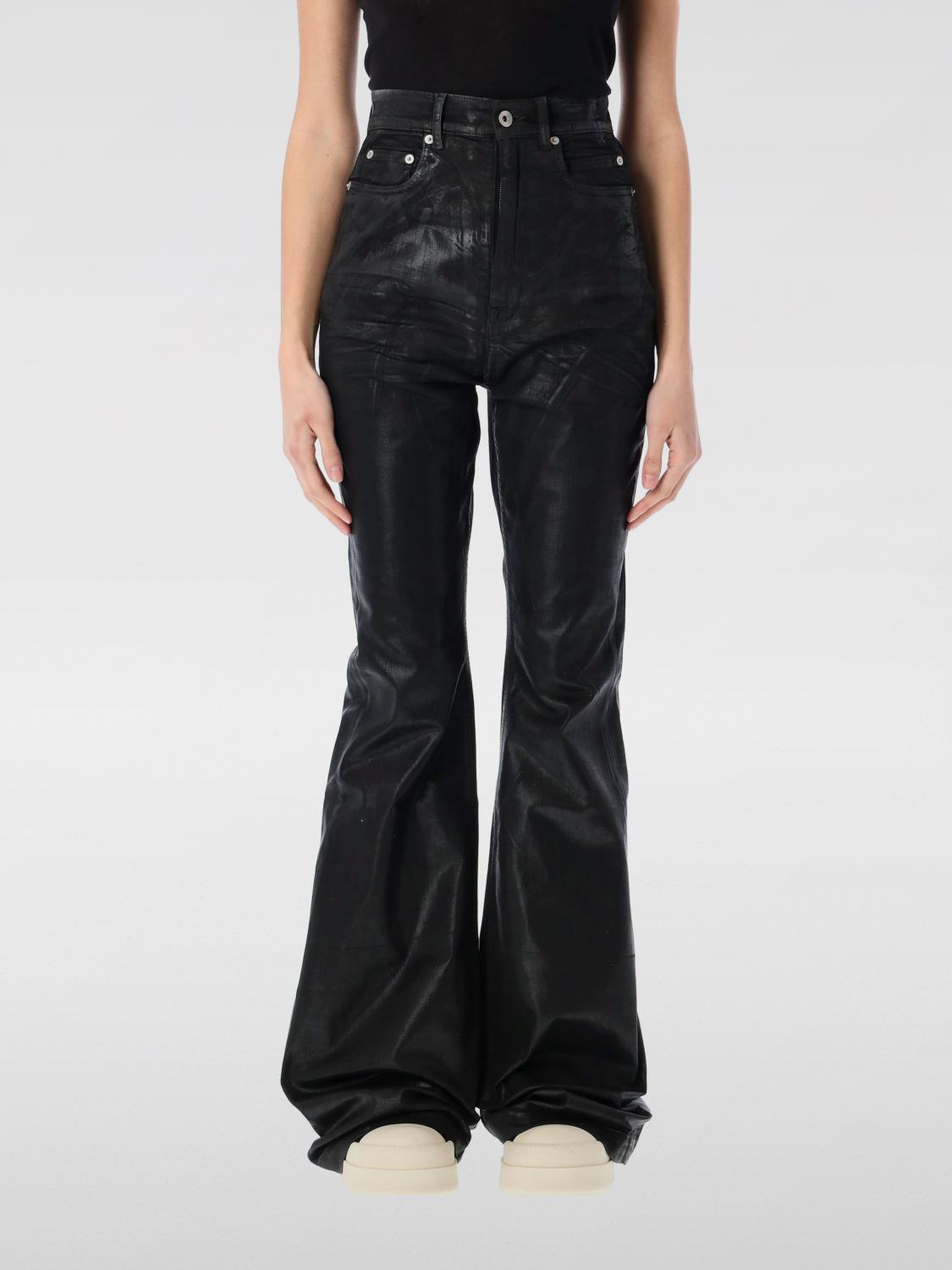 デニム・ジーパン Rick Owens DRKSHDW Woman Jeans Black DS01E3311SCF 09