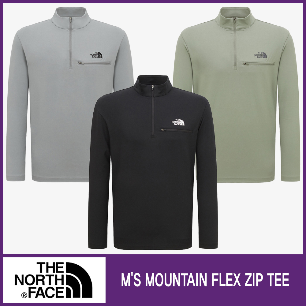 ★THE NORTH FACE★M'S MOUNTAIN FLEX ZIP TEE★
