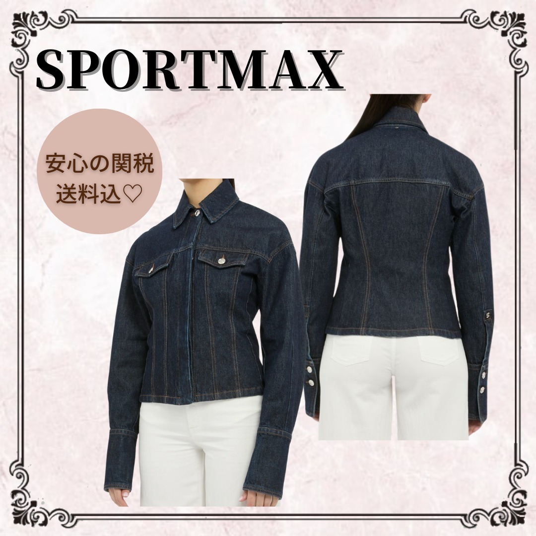 関税/送料込♪*SPORTMAX*Gange コットン デニムジャケット