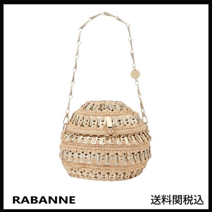 Paco Rabanne★ラバンヌ ディスク ラフィア ショルダーバッグ Rabanne(ラバンヌ) ショルダーバッグ・ポシェット(レディース