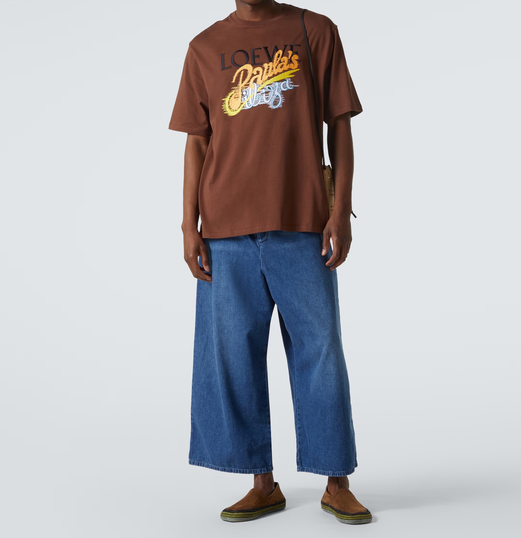 Loewe ロエベ パウラのイビサプリントコットンジャージーTシャツ