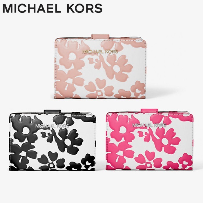 送料無料★Michael Kors/フローラルプリント 二つ折り財布