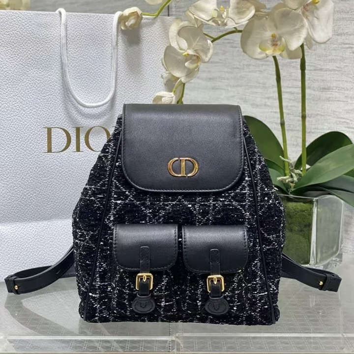 《ツイードが可愛い☆》Dior Caro バックパック ミディアム