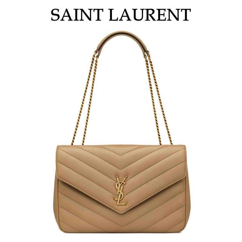 【Saint Laurent】ラージレザー ルル ショルダーバッグ